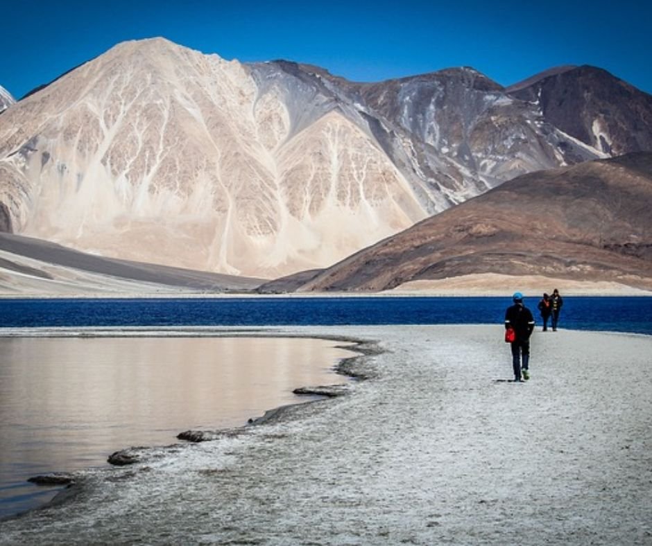 Pangong Tso Lake View on Srinagar Leh Sightseeing by exotic travel solutions